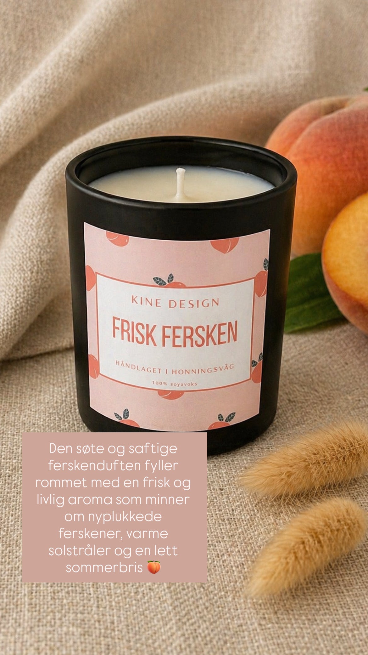 Duftlys - Frisk fersken