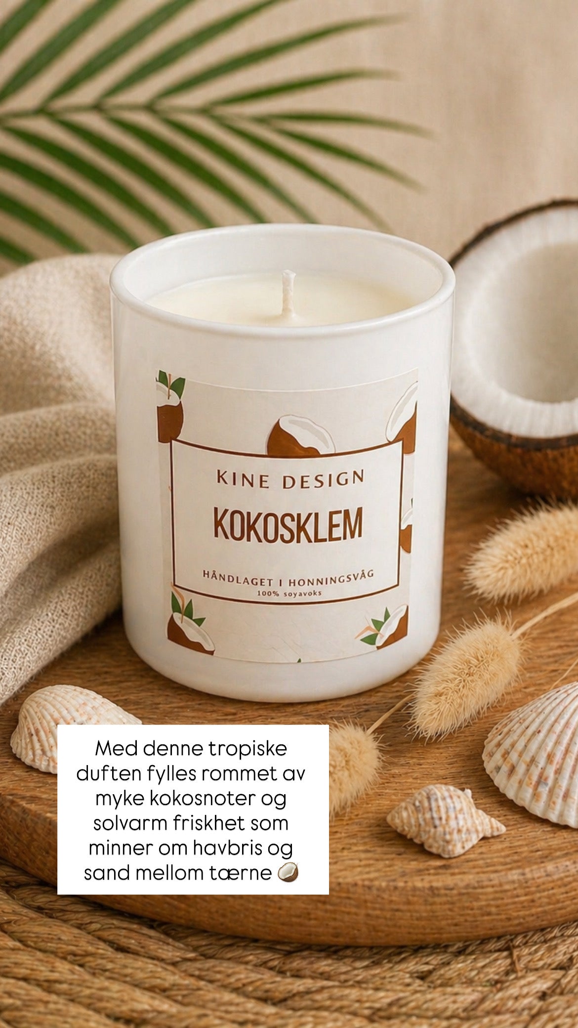 Duftlys - Kokosklem
