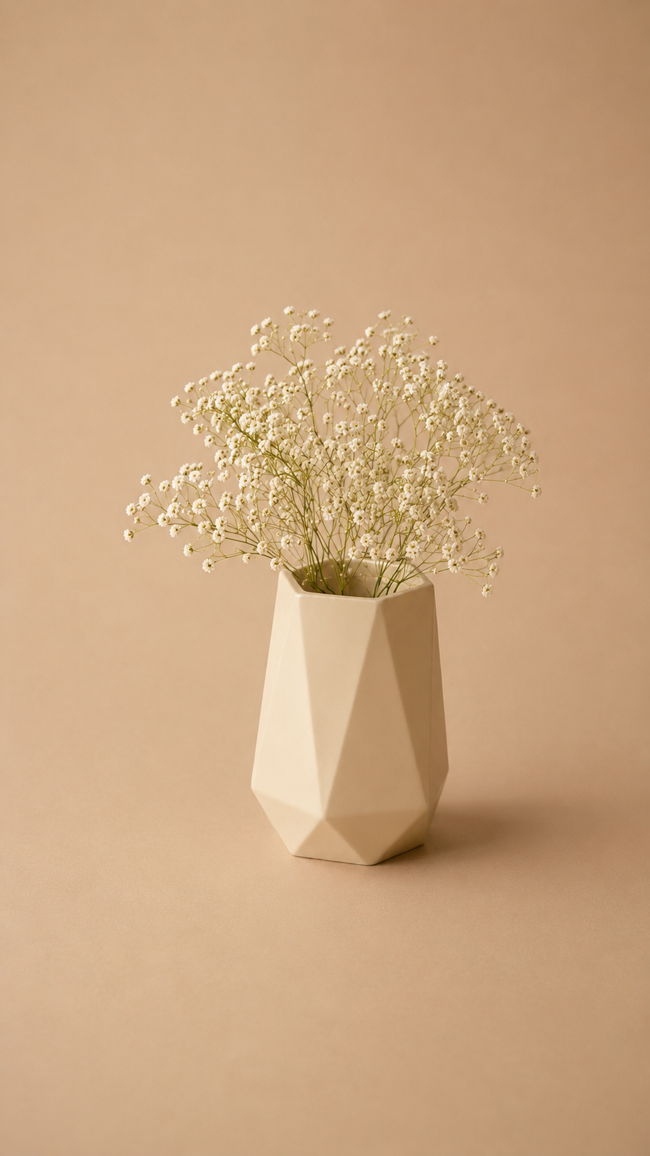 Vase, kantet, 10cm