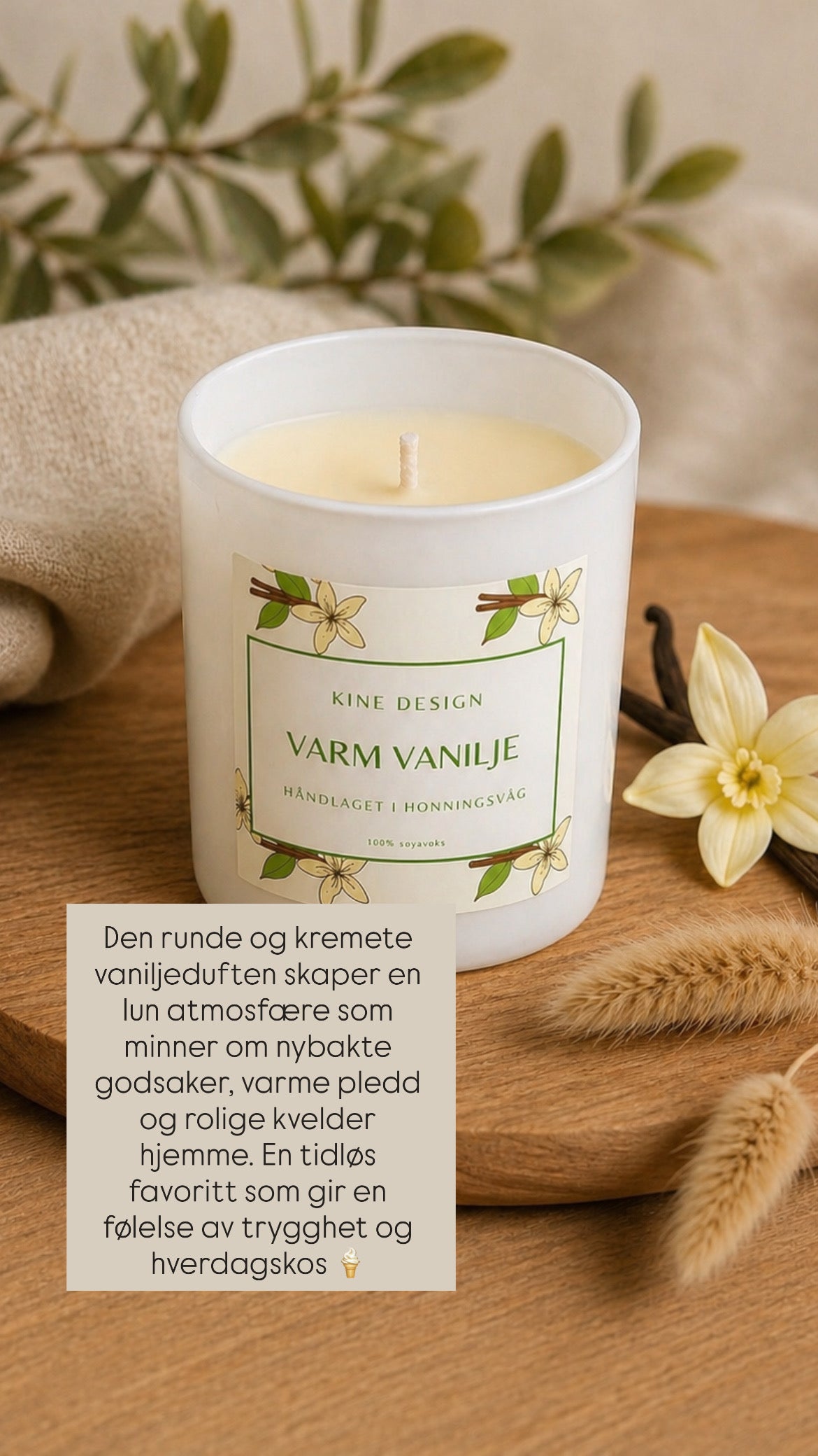 Duftlys - Varm Vanilje