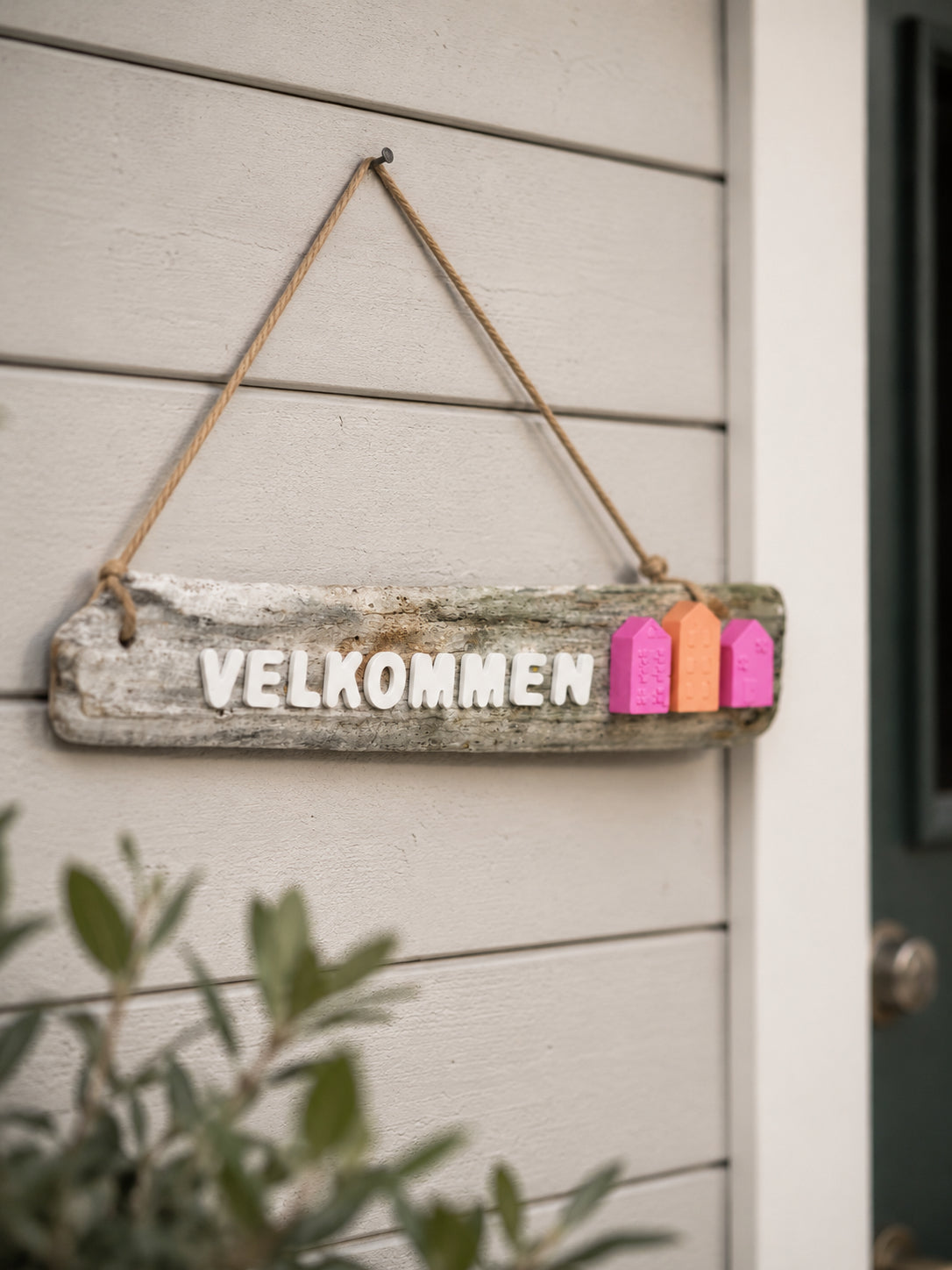 Skilt, "Velkommen" - unikt