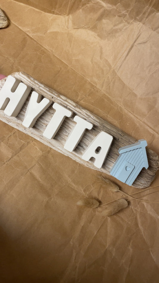 Skilt, "Hytta" - unikt