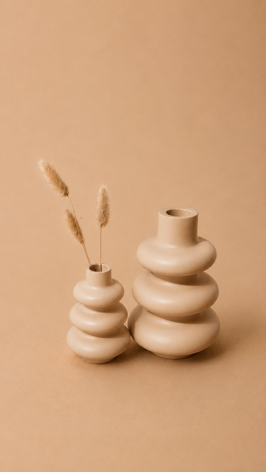 Vase, Bølge, stor - 14 cm